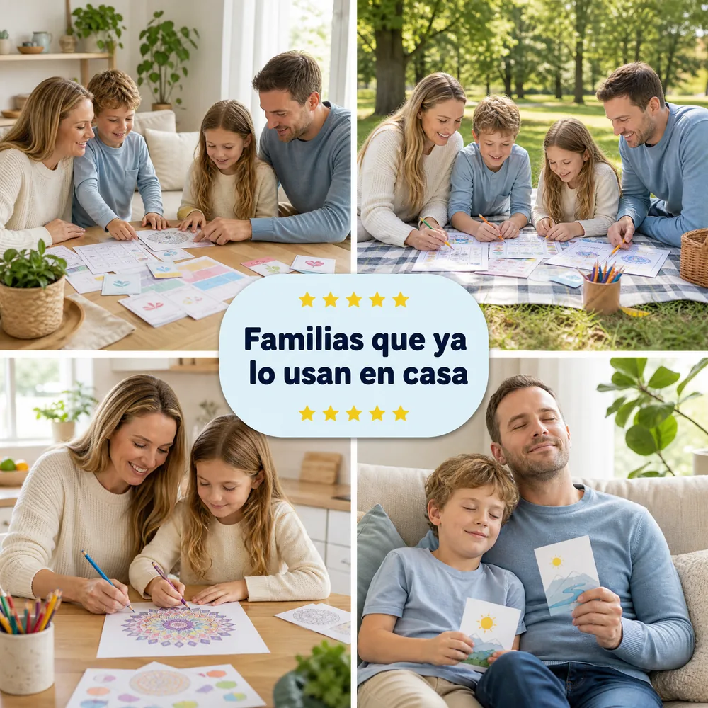 Familias usando Mente en Calma